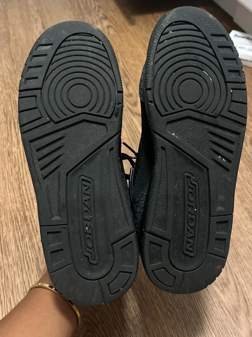 Jordan Men's Black Low-Top Sneakers - All Black